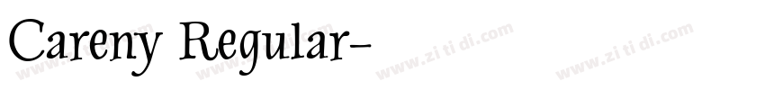 Careny Regular字体转换